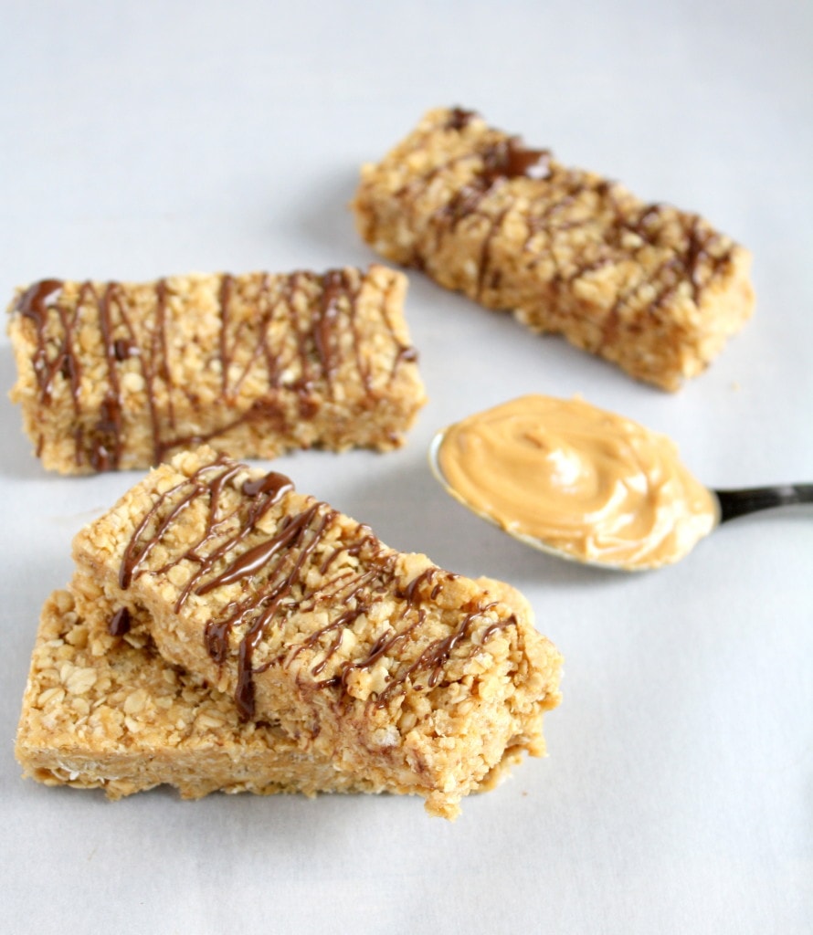 No Bake Peanut Butter Granola Bars - Live Well Bake Often