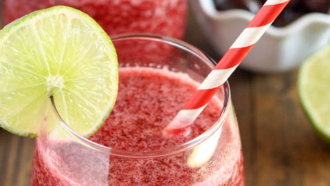 No Sugar Added Cherry Lime Slushy