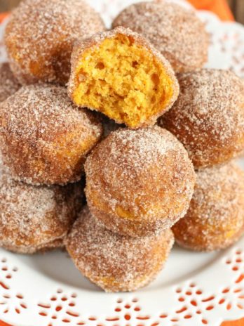 Baked Pumpkin Donut Holes