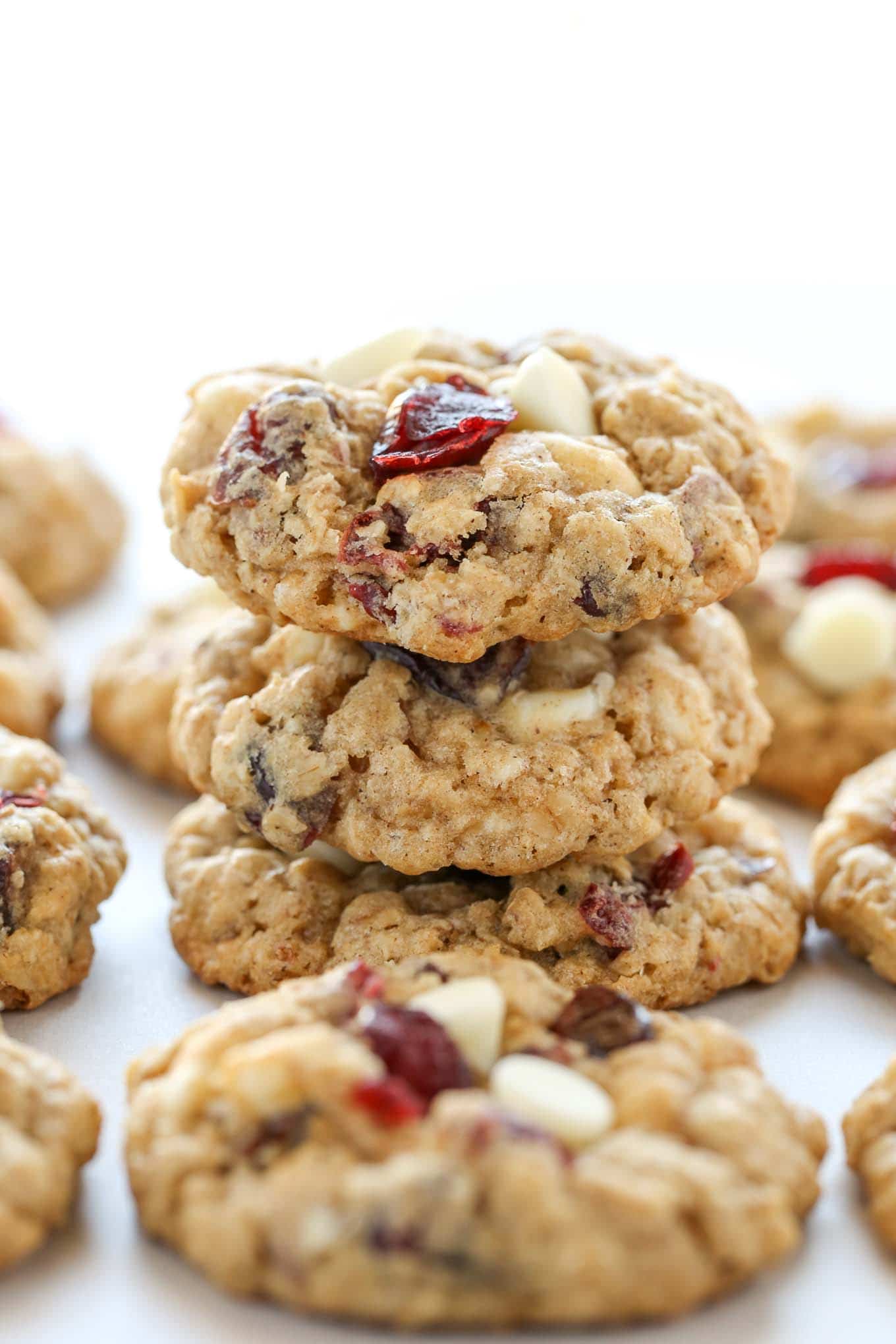 White Chocolate Chip Cranberry Cookies Recipe With Video - The Cake ...