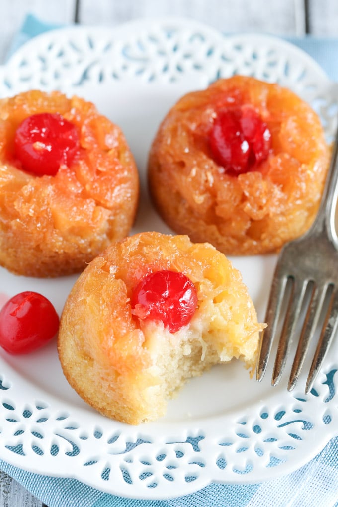 Mini Pineapple Upside-Down Cakes - Live Well Bake Often