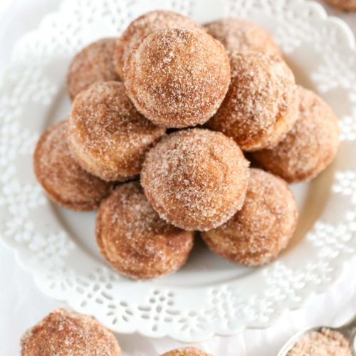 Baked Cinnamon Sugar Donut Holes Live Well Bake Often