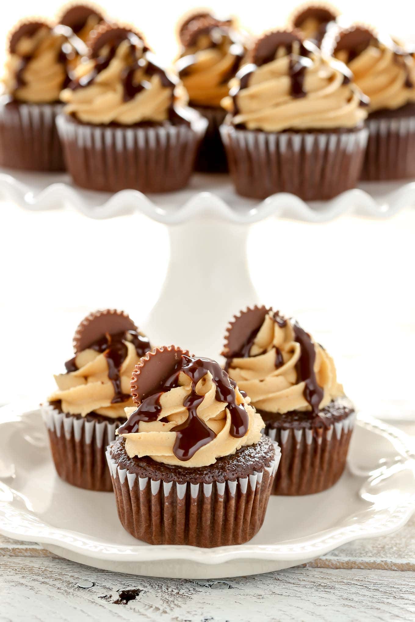 Chocolate Cupcakes With Peanut Butter Frosting