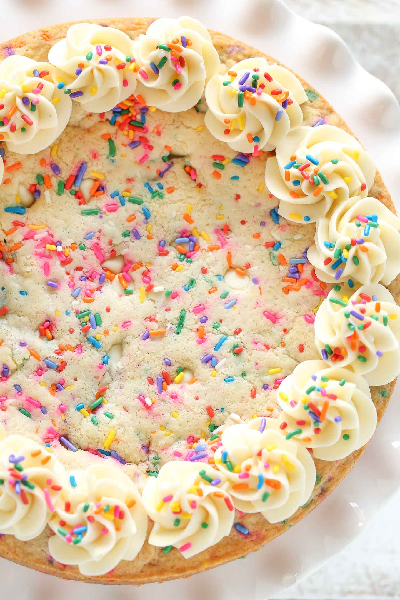 Funfetti Sugar Cookie Cake - Live Well Bake Often