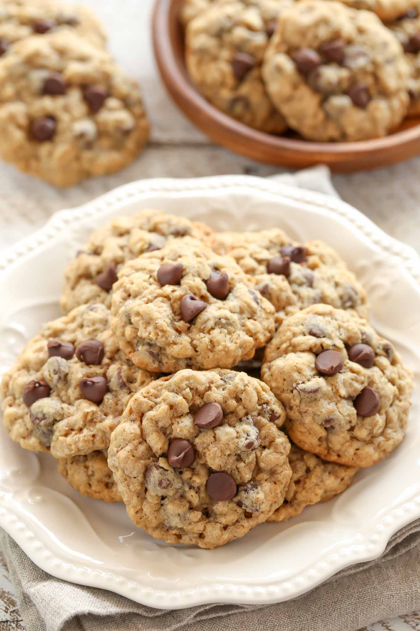 Soft And Chewy Oatmeal Chocolate Chip Cookies - Live Well Bake Often