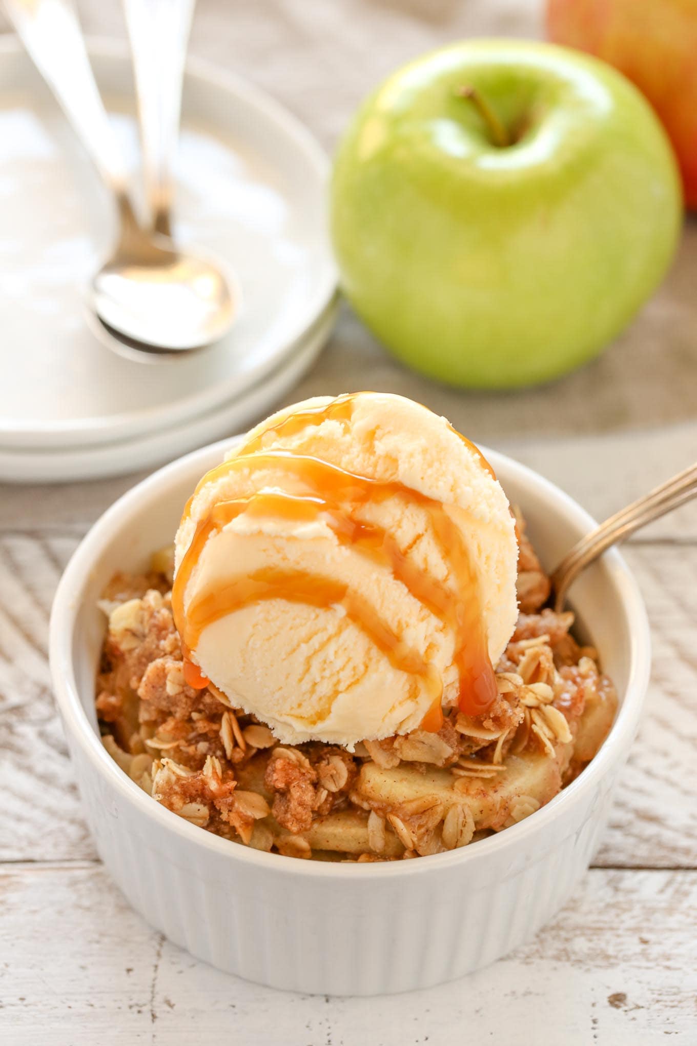 Cinnamon Apple Crisp - Live Well Bake Often