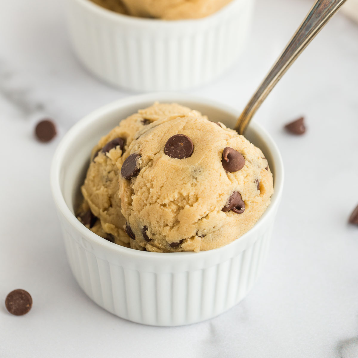Gluten Free Edible Chocolate Chip Cookie Dough - What the Fork