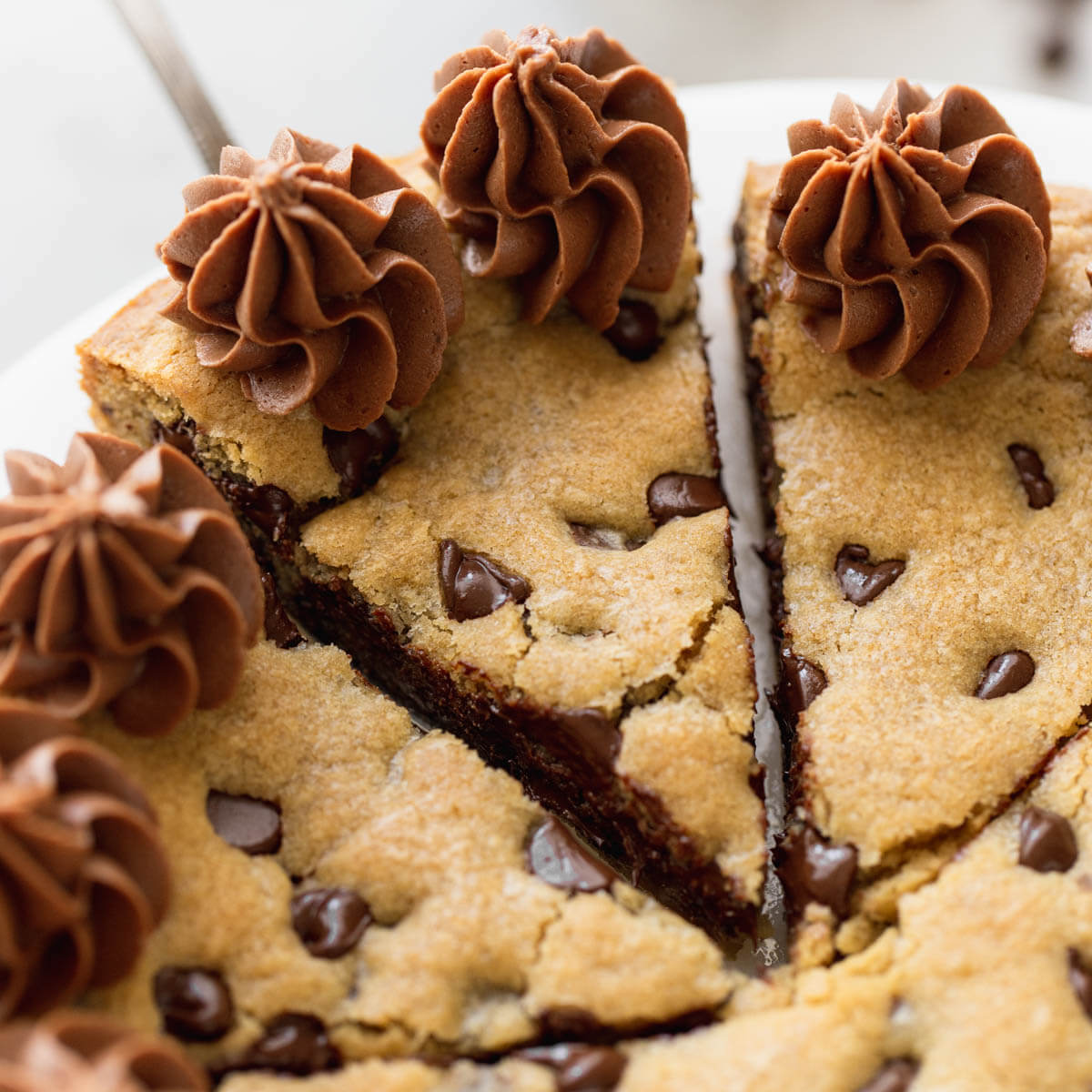 Chocolate Chip Cookie Cake – Six Vegan Sisters