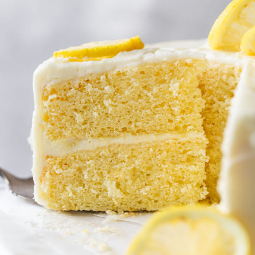Gluten Free Lemon Cake with Lemon Filling - Zest and Lemons