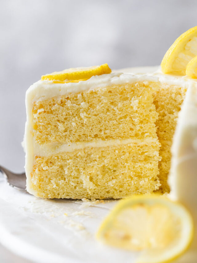 Homemade Lemon Cake - Live Well Bake Often