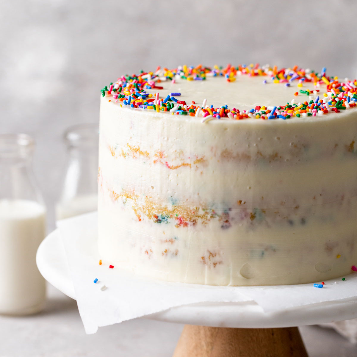 Vegan Funfetti Cake (only 10 ingredients) – Emilie Eats