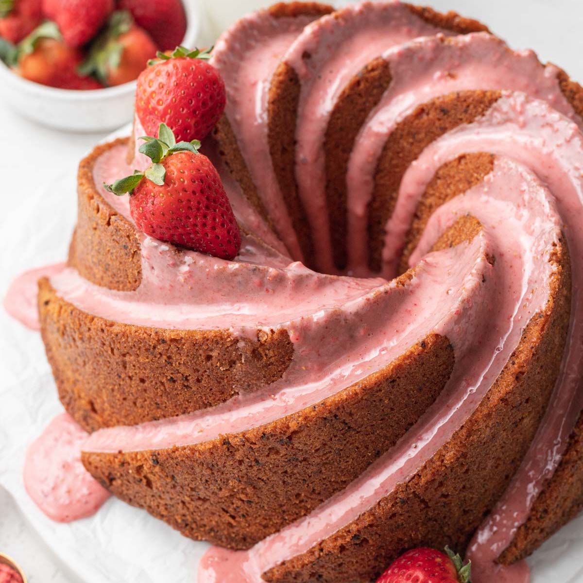 Strawberry Cake with Mascarpone Buttercream - Liv for Cake