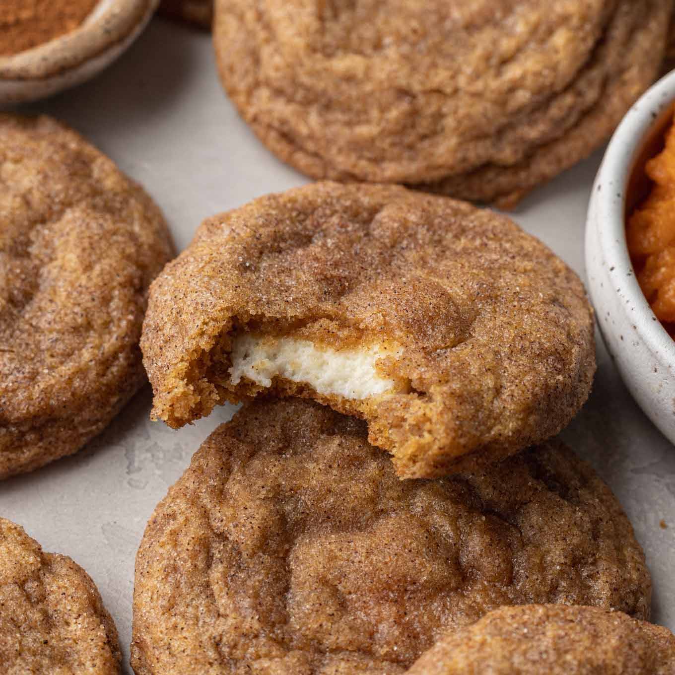 Pumpkin Cream Cheese Cookies - Domestically Speaking